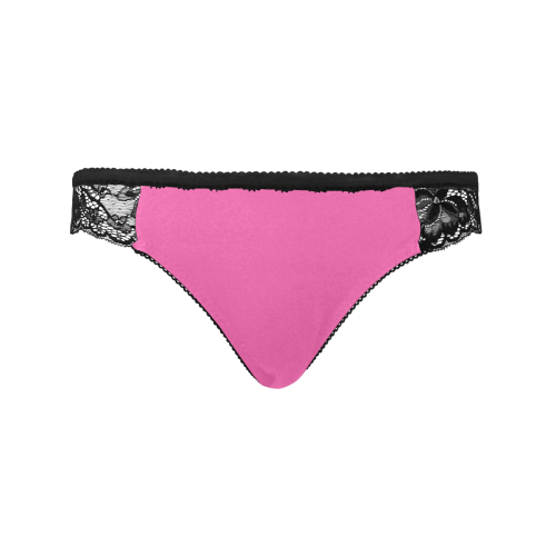color hotpink Women's Lace Panty (Model L41)