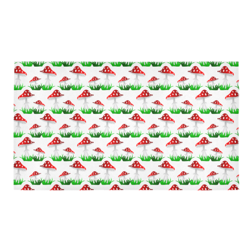Toadstool red pattern Bath Rug 16''x 28''
