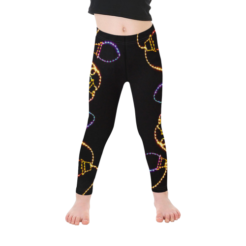 CHRISTMAS LIGHTS Kid's Ankle Length Leggings (Model L06)