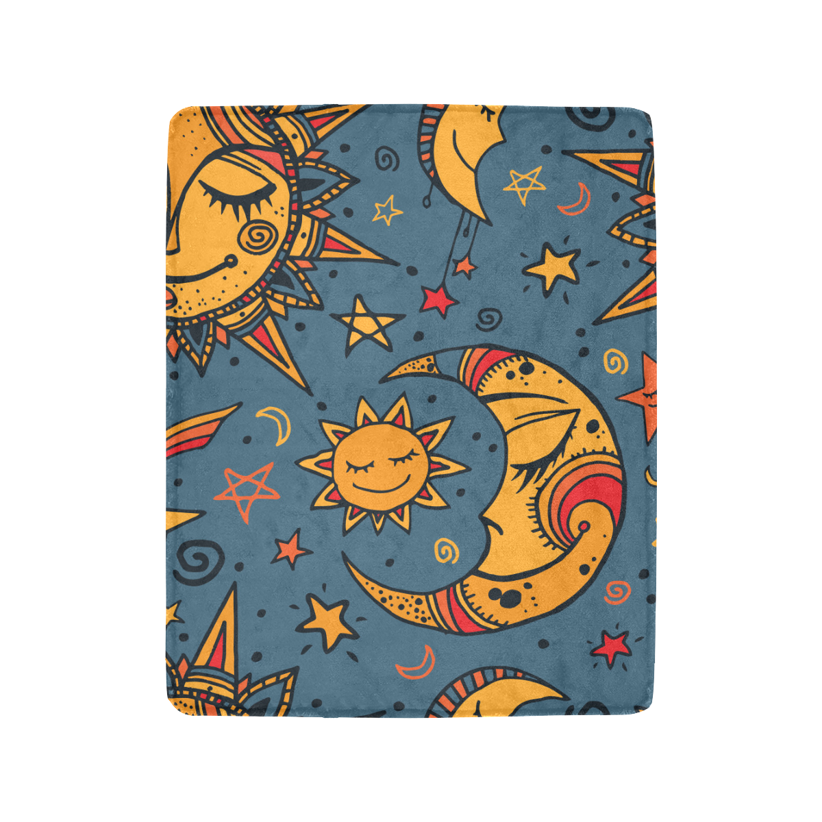 Cute Moons & Stars Ultra-Soft Micro Fleece Blanket 40"x50"