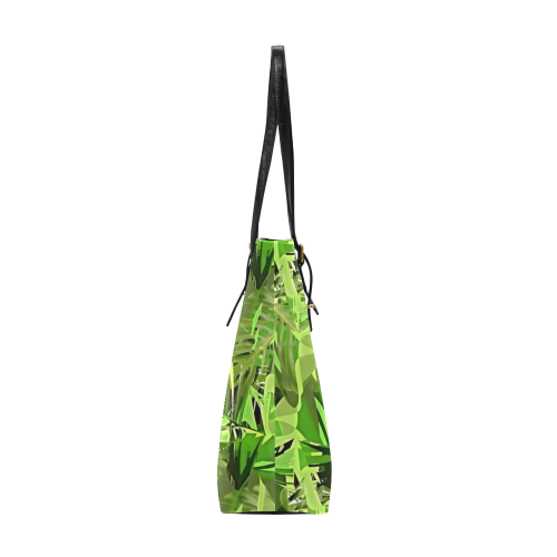 Tropical Jungle Leaves Camouflage Euramerican Tote Bag/Small (Model 1655)