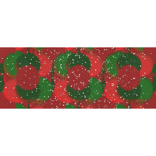Christmas Snow Red and Green Gift Wrapping Paper 58"x 23" (2 Rolls)