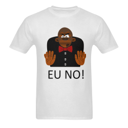 EU NO Gorilla 1 Men's T-Shirt in USA Size (Two Sides Printing)