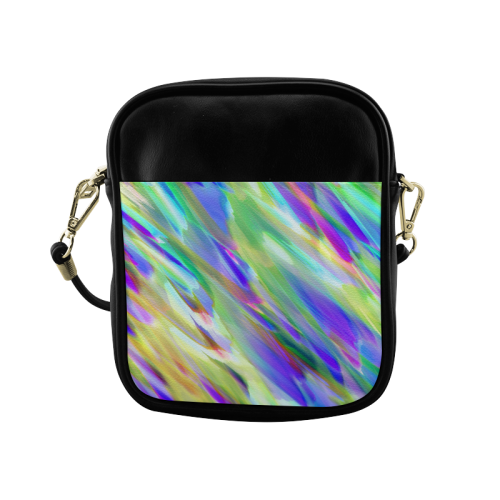 Colorful digital art splashing G401 Sling Bag (Model 1627)