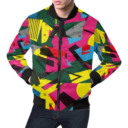 Crolorful shapes All Over Print Bomber Jacket for Men (Model H19)