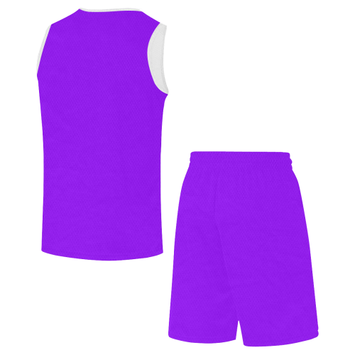 color electric violet All Over Print Basketball Uniform