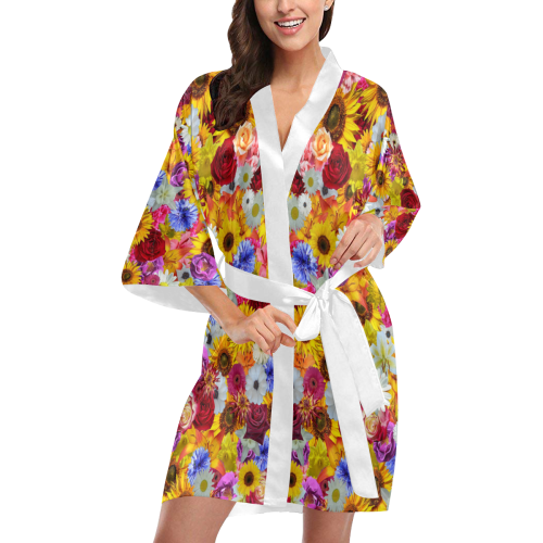 Bright Spring Fantasy Garden Kimono Robe