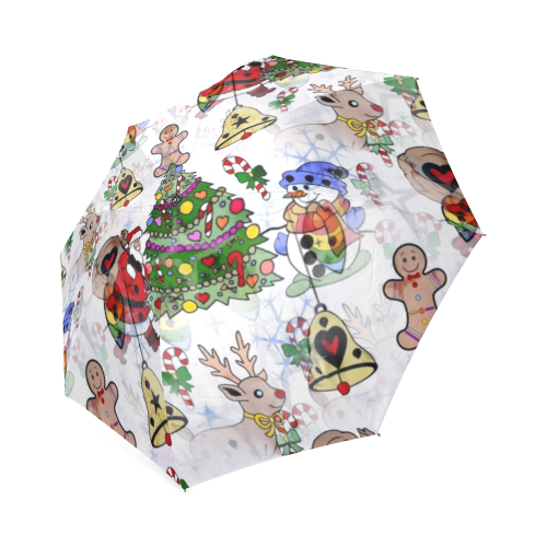 Christmas  Popart by Nico Bielow Foldable Umbrella (Model U01)