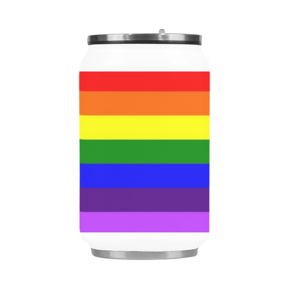 Rainbow Flag (Gay Pride - LGBTQIA+) Stainless Steel Vacuum Mug (10.3OZ)