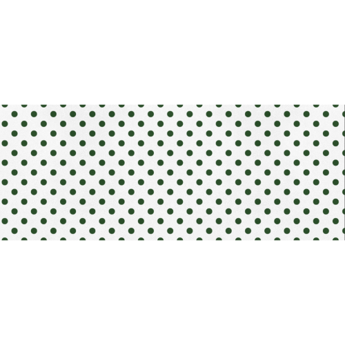 Dark Green Polka Dots on White Gift Wrapping Paper 58"x 23" (5 Rolls)