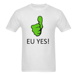 EU YES Men's T-Shirt in USA Size (Two Sides Printing)