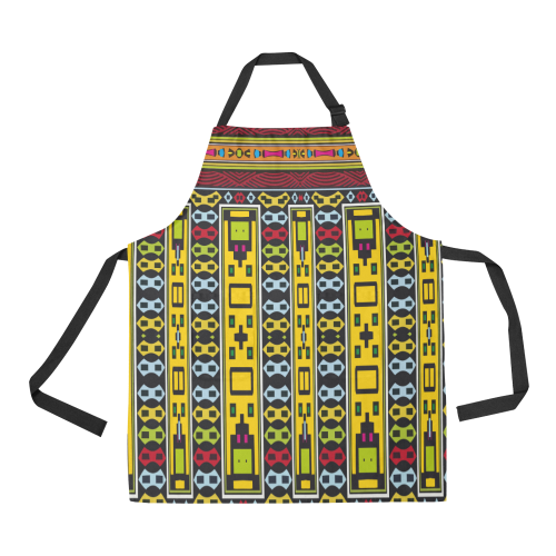 Shapes rows All Over Print Apron
