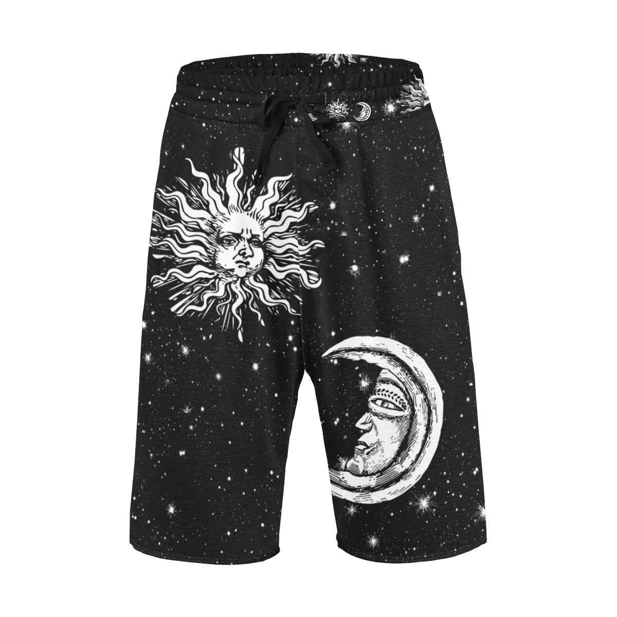 Mystic Stars, Moon and Sun Men's All Over Print Casual Shorts (Model L23)