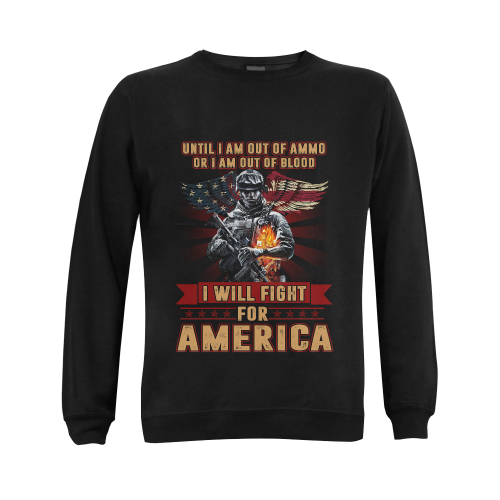 until i am out of ammo or i am out of blood i will Gildan Crewneck Sweatshirt(NEW) (Model H01)