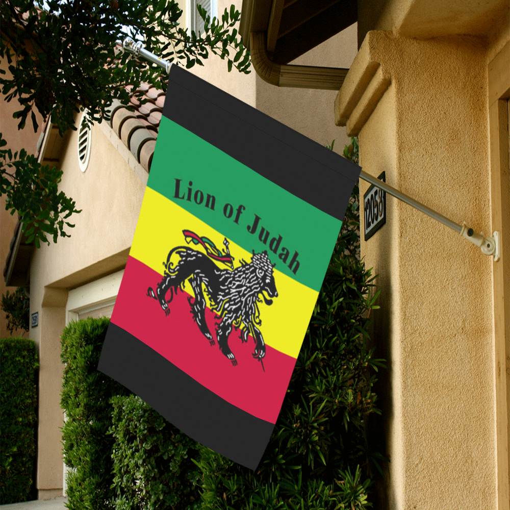 RASTA LION OF JUDAH Garden Flag 28''x40'' （Without Flagpole）