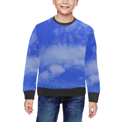 Blue Clouds Arts Add All Over Print Crewneck Sweatshirt for Kids (Model H29)