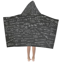 Mathematics Formulas Equations Numbers Kids' Hooded Bath Towels