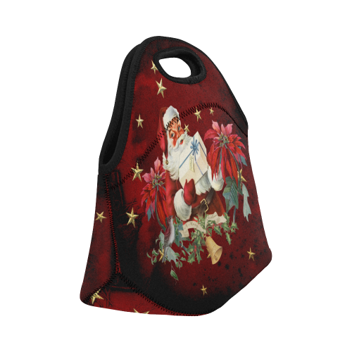 Santa Claus with gifts, vintage Neoprene Lunch Bag/Small (Model 1669)