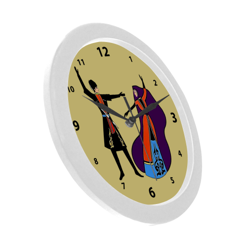 Armenian Folk Dance Circular Plastic Wall clock