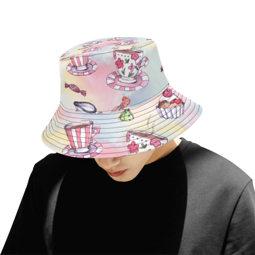 Coffee and sweeets All Over Print Bucket Hat for Men