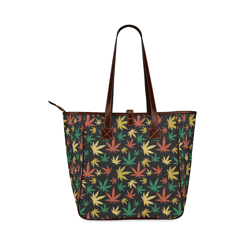 Cannabis Pattern Classic Tote Bag (Model 1644)
