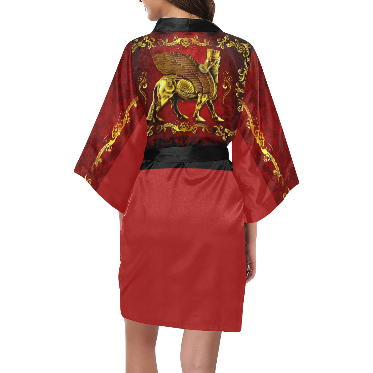 Lamassu Gold Kimono Robe
