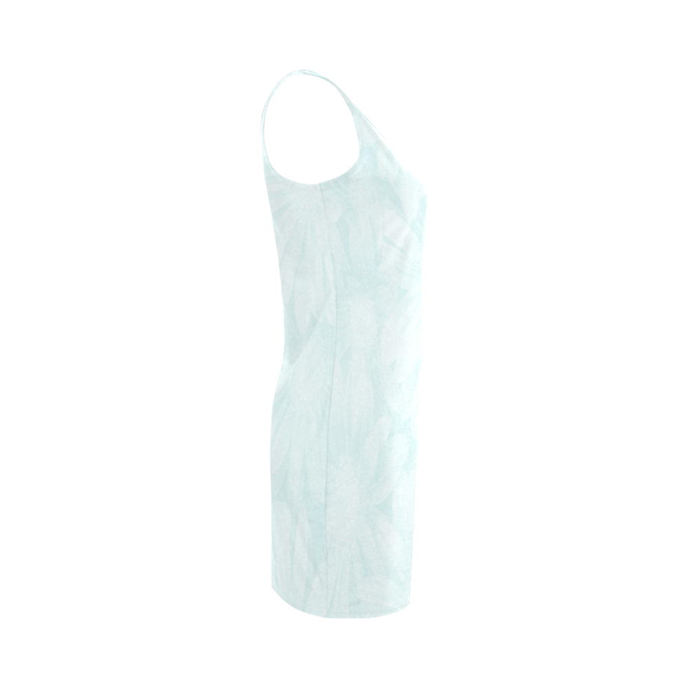 Blue Floral Tank Dress Medea Vest Dress (Model D06)