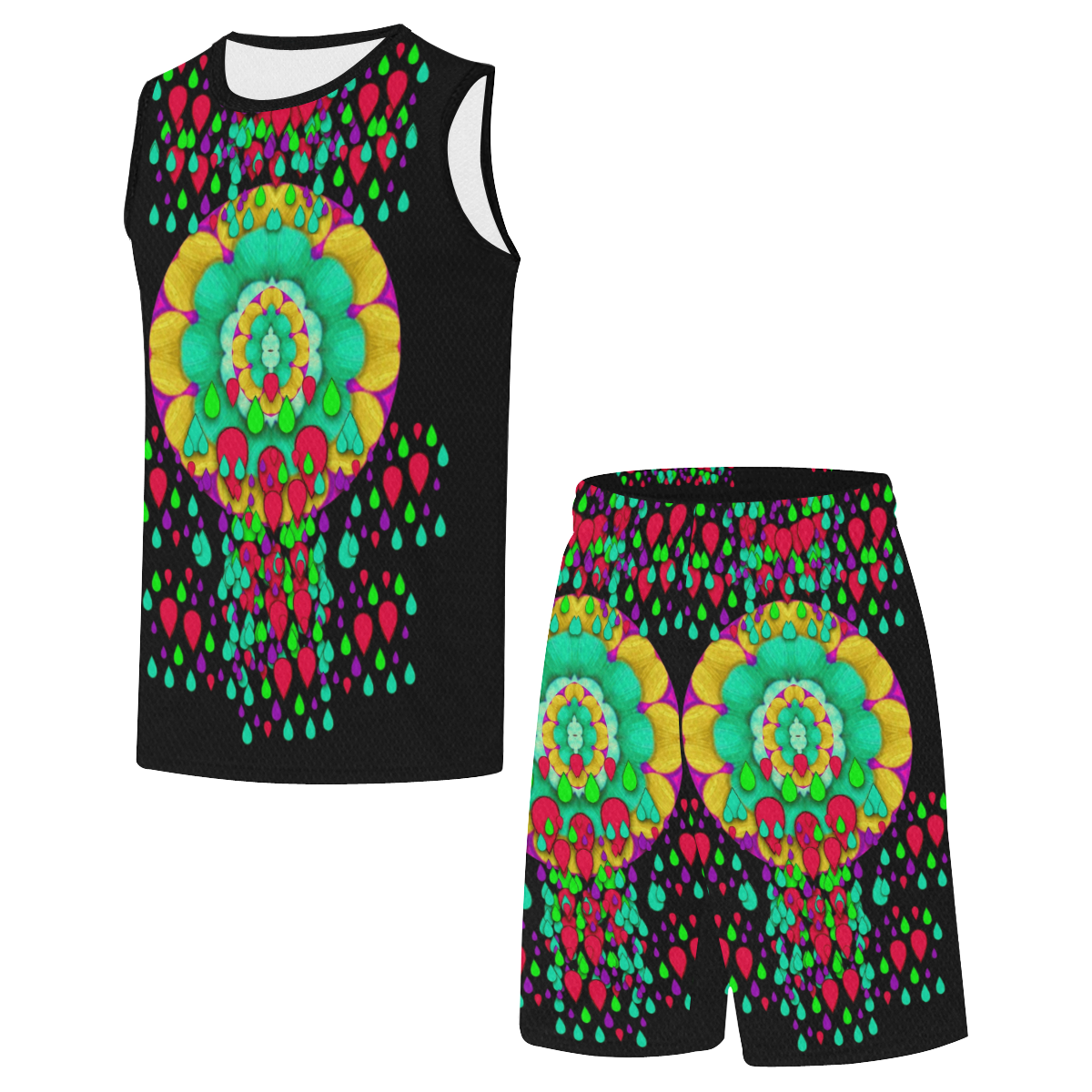 Rain meets sun in soul and mind All Over Print Basketball Uniform