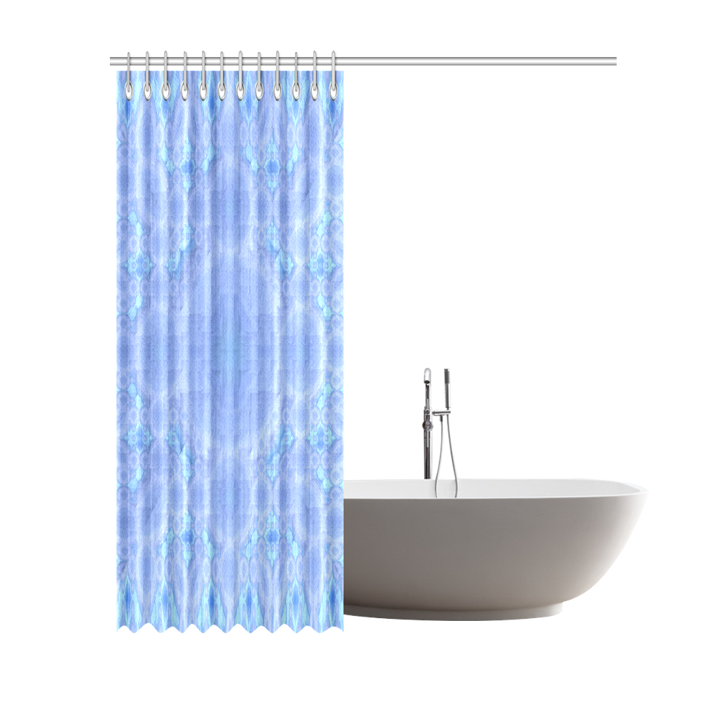 Blue Shower Curtain 69"x84"