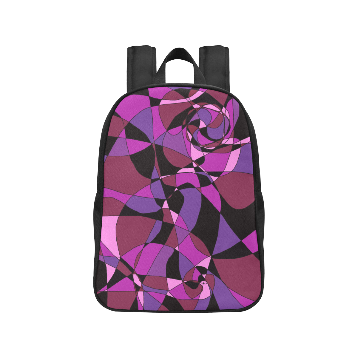 Abstract Design #6 Fabric School Backpack (Model 1682) (Medium)