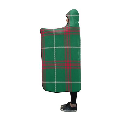 Welsh National Tartan Hooded Blanket 60''x50''
