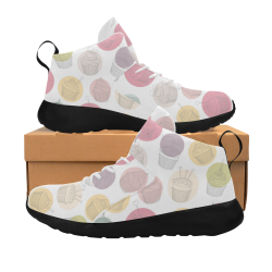 Colorful Cupcakes Women's Chukka Training Shoes/Large Size (Model 57502)