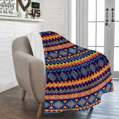 Awesome Ethnic Boho Design Ultra-Soft Micro Fleece Blanket 50"x60"