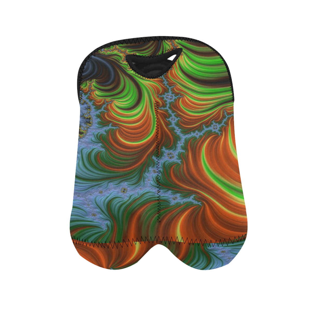 gorgeous Fractal 177 A by JamColors 2-Bottle Neoprene Wine Bag