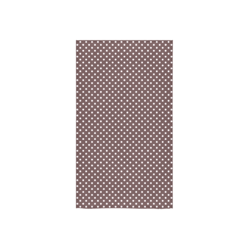 Chocolate brown polka dots Custom Towel 16"x28"
