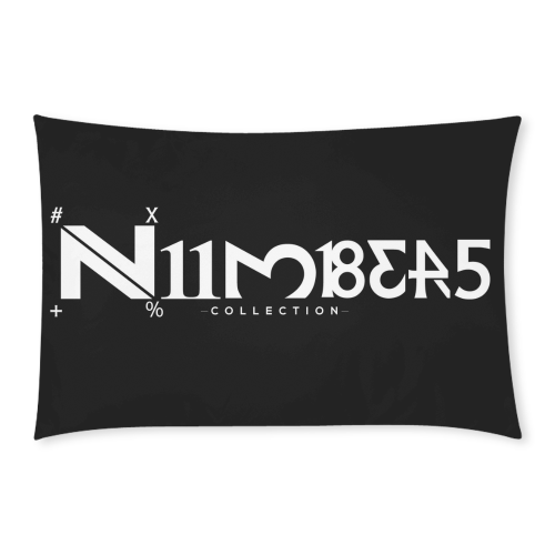 NUMBERS Collection 1234567 and LOGO Black/White 3-Piece Bedding Set