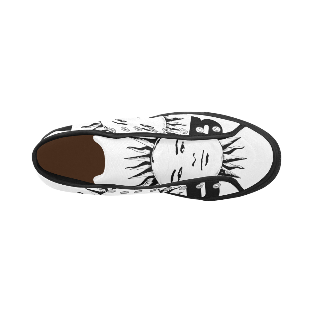 GOD Men Retros White & Black Vancouver H Men's Canvas Shoes/Large (1013-1)