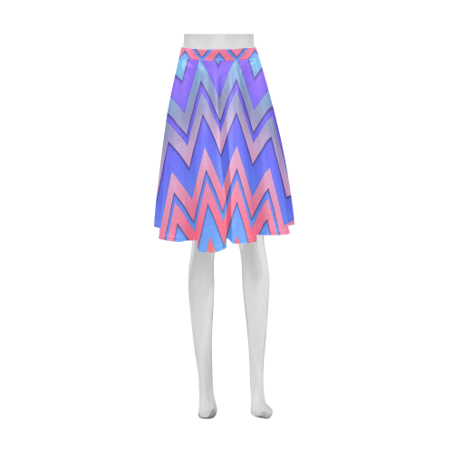Chevron Love Athena Women's Short Skirt (Model D15)