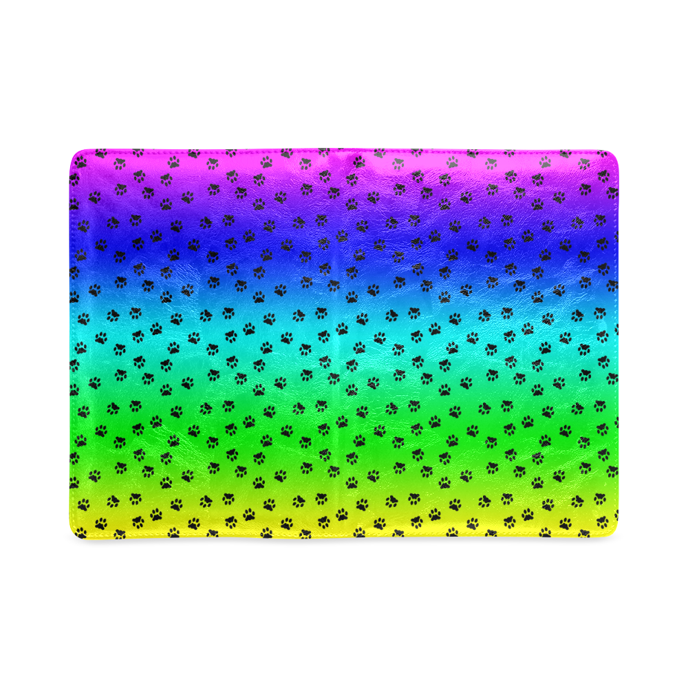 rainbow with black paws Custom NoteBook A5