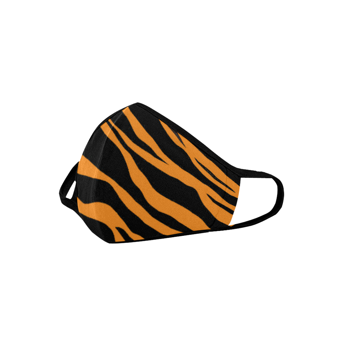 Orange Zebra Stripes Mouth Mask