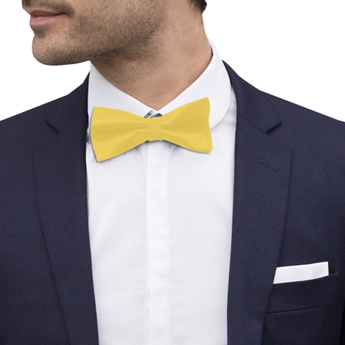 color mustard Custom Bow Tie