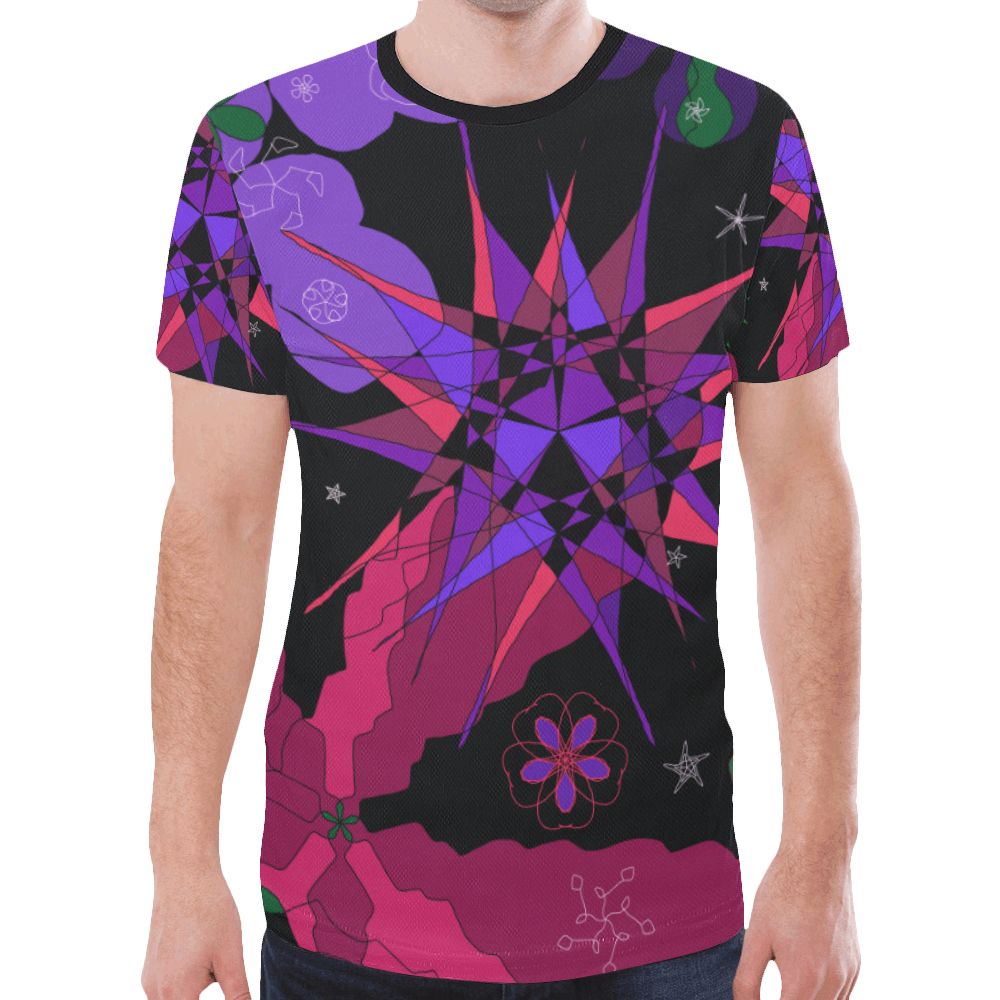 Abstract #9 2020 New All Over Print T-shirt for Men (Model T45)