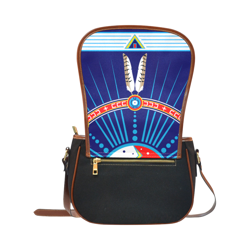 Crazy Horse Saddle Bag/Small (Model 1649)(Flap Customization)