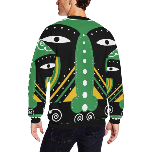 ritualtribal All Over Print Crewneck Sweatshirt for Men/Large (Model H18)