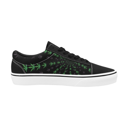 Leafzzz #13 Women's Low Top Skateboarding Shoes (Model E001-2)