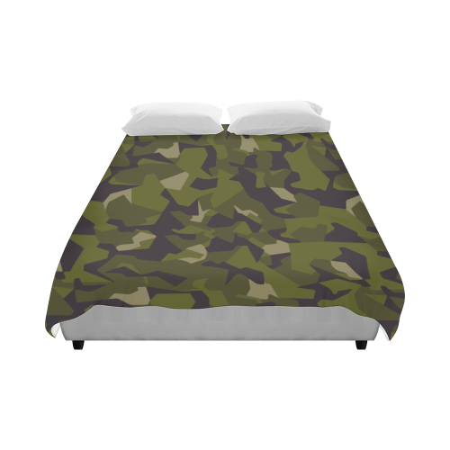 Swedish M90 woodland camouflage Duvet Cover 86"x70" ( All-over-print)