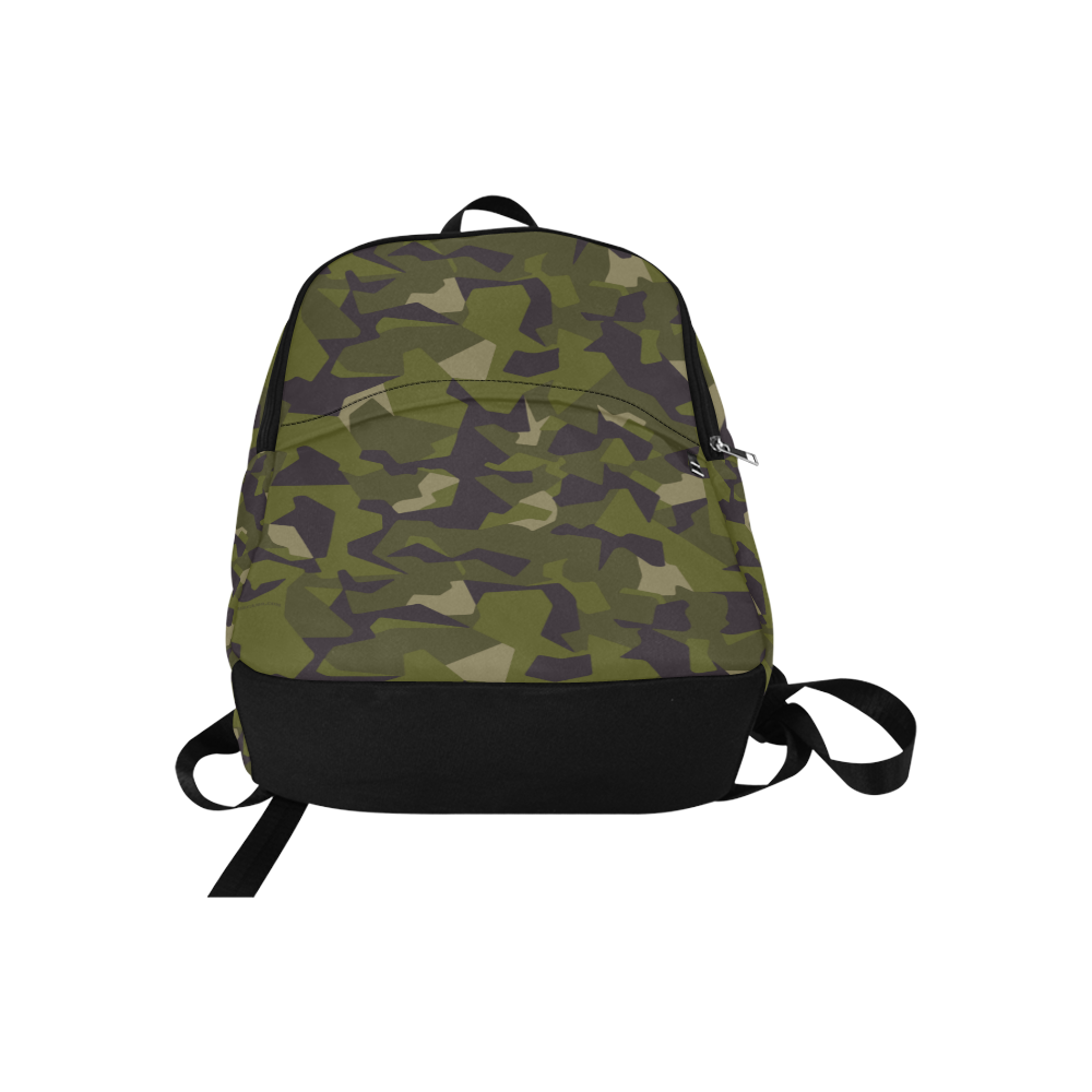Swedish M90 woodland camouflage Fabric Backpack for Adult (Model 1659)