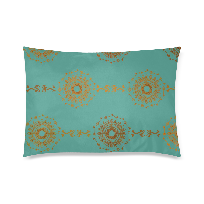 stamping Custom Zippered Pillow Case 20"x30"(Twin Sides)