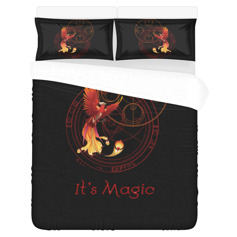 Magical Phoenix 3-Piece Bedding Set