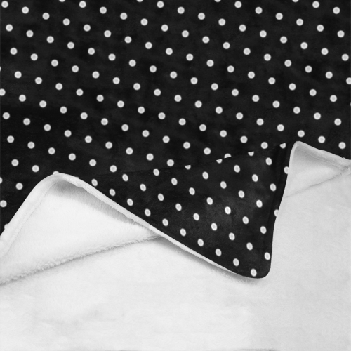 Polka Dot Pin Black - Jera Nour Ultra-Soft Micro Fleece Blanket 60"x80"